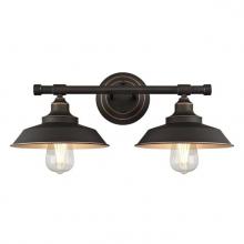  6354800 - 2 Light Wall Fixture Oil Rubbed Bronze Finish with Highlights