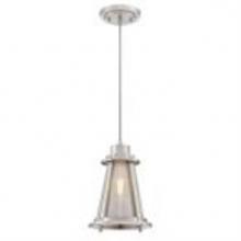  6361800 - Mini Pendant Brushed Nickel Finish Mesh and Clear Glass
