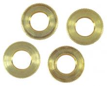  7062000 - 4 Knurled Locknuts Solid Brass