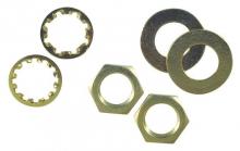  7062800 - 6 Assorted Nuts and Washers Brass-Plated Steel