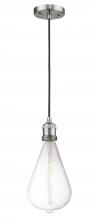  200C-SN-BB164LED - Bare Bulb - 1 Light - 2 inch - Brushed Satin Nickel - Cord hung - Mini Pendant