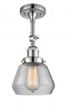 Innovations Lighting 201F-PC-G172-LED - Fulton - 1 Light - 7 inch - Polished Chrome - Adjustable Semi-Flush Mount