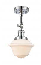 Innovations Lighting 201F-PC-G531 - Oxford - 1 Light - 7 inch - Polished Chrome - Adjustable Semi-Flush Mount