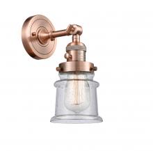  203SW-AC-G184S - Canton - 1 Light - 5 inch - Antique Copper - Sconce