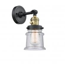 Innovations Lighting 203SW-BAB-G184S-LED - Canton - 1 Light - 5 inch - Black Antique Brass - Adjustable Sconce