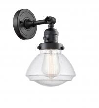 Innovations Lighting 203SW-BK-G324 - Olean - 1 Light - 7 inch - Matte Black - Adjustable Sconce