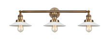  205-BB-G1 - Halophane - 3 Light - 33 inch - Brushed Brass - Bath Vanity Light