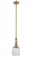Innovations Lighting 206-BB-G302 - Colton - 1 Light - 6 inch - Brushed Brass - Stem Hung - Adjustable Mini Pendant