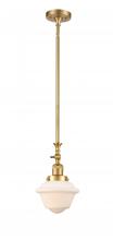 Innovations Lighting 206-SG-G531 - Oxford - 1 Light - 7 inch - Satin Gold - Stem Hung - Adjustable Mini Pendant