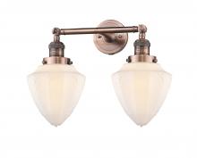 Innovations Lighting 208-AC-G661-7 - Bullet - 2 Light - 18 inch - Antique Copper - Adjustable Bath Vanity Light