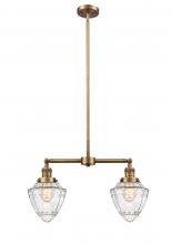 Innovations Lighting 209-BB-G664-7 - Bullet - 2 Light - 24 inch - Brushed Brass - Stem Hung - Adjustable Island Light