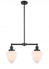 Innovations Lighting 209-OB-G661-7 - Bullet - 2 Light - 24 inch - Oil Rubbed Bronze - Stem Hung - Adjustable Island Light