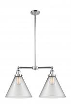 Innovations Lighting 209-PC-G42-L - Cone - 2 Light - 21 inch - Polished Chrome - Stem Hung - Adjustable Island Light
