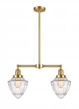 Innovations Lighting 209-SG-G664-7 - Bullet - 2 Light - 24 inch - Satin Gold - Stem Hung - Adjustable Island Light