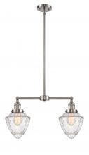 Innovations Lighting 209-SN-G664-7 - Bullet - 2 Light - 24 inch - Brushed Satin Nickel - Stem Hung - Adjustable Island Light