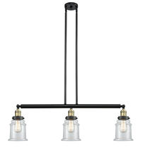 Innovations Lighting 213-BAB-G182 - Canton - 3 Light - 39 inch - Black Antique Brass - Stem Hung - Adjustable Island Light