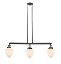 Innovations Lighting 213-BAB-G661-7 - Bullet - 3 Light - 38 inch - Black Antique Brass - Stem Hung - Adjustable Island Light