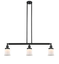 Innovations Lighting 213-BK-G181S - Canton - 3 Light - 39 inch - Matte Black - Stem Hung - Adjustable Island Light