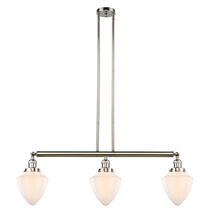 Innovations Lighting 213-PN-G661-7 - Bullet - 3 Light - 38 inch - Polished Nickel - Stem Hung - Adjustable Island Light