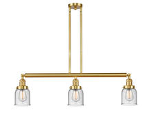 Innovations Lighting 213-SG-G54 - Bell - 3 Light - 38 inch - Satin Gold - Stem Hung - Adjustable Island Light