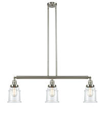 Innovations Lighting 213-SN-G182 - Canton - 3 Light - 39 inch - Brushed Satin Nickel - Stem Hung - Adjustable Island Light