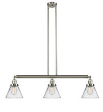 Innovations Lighting 213-SN-G42 - Cone - 3 Light - 40 inch - Brushed Satin Nickel - Stem Hung - Adjustable Island Light