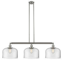 Innovations Lighting 213-SN-G72-L - Bell - 3 Light - 42 inch - Brushed Satin Nickel - Stem Hung - Adjustable Island Light