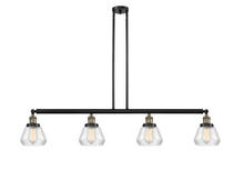 Innovations Lighting 214-BAB-G172 - Fulton - 4 Light - 51 inch - Black Antique Brass - Stem Hung - Adjustable Island Light