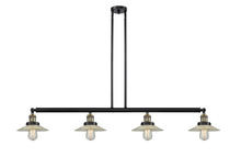 Innovations Lighting 214-BAB-G2 - Halophane - 4 Light - 53 inch - Black Antique Brass - Stem Hung - Adjustable Island Light