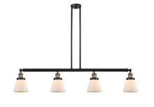 Innovations Lighting 214-BAB-G61 - Cone - 4 Light - 51 inch - Black Antique Brass - Stem Hung - Adjustable Island Light