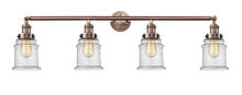 Innovations Lighting 215-AC-G184 - Canton - 4 Light - 42 inch - Antique Copper - Adjustable Bath Vanity Light