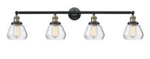 Innovations Lighting 215-BAB-G172 - Fulton - 4 Light - 43 inch - Black Antique Brass - Adjustable Bath Vanity Light