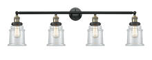 Innovations Lighting 215-BAB-G182 - Canton - 4 Light - 42 inch - Black Antique Brass - Adjustable Bath Vanity Light