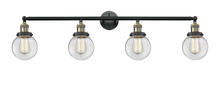 Innovations Lighting 215-BAB-G202-6 - Beacon - 4 Light - 42 inch - Black Antique Brass - Adjustable Bath Vanity Light