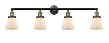 Innovations Lighting 215-BAB-G61 - Cone - 4 Light - 42 inch - Black Antique Brass - Adjustable Bath Vanity Light