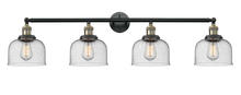 Innovations Lighting 215-BAB-G74 - Bell - 4 Light - 44 inch - Black Antique Brass - Adjustable Bath Vanity Light
