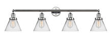 Innovations Lighting 215-PC-G42 - Cone - 4 Light - 44 inch - Polished Chrome - Adjustable Bath Vanity Light
