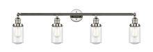 Innovations Lighting 215-PN-G314 - Dover - 4 Light - 43 inch - Polished Nickel - Adjustable Bath Vanity Light