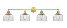 Innovations Lighting 215-SG-G72 - Bell - 4 Light - 44 inch - Satin Gold - Adjustable Bath Vanity Light