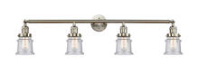 Innovations Lighting 215-SN-G184S - Canton - 4 Light - 42 inch - Brushed Satin Nickel - Adjustable Bath Vanity Light