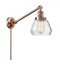  237-AC-G172 - Fulton - 1 Light - 8 inch - Antique Copper - Swing Arm