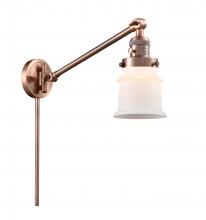 Innovations Lighting 237-AC-G181S - Canton - 1 Light - 8 inch - Antique Copper -Adjustable Swing Arm
