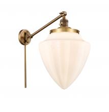 Innovations Lighting 237-BB-G661-12 - Bullet - 1 Light - 12 inch - Brushed Brass -Adjustable Swing Arm