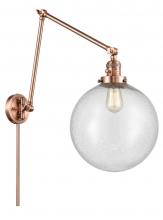  238-AC-G204-12 - Beacon - 1 Light - 12 inch - Antique Copper - Swing Arm