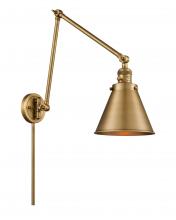 Innovations Lighting 238-BB-M13-BB - Appalachian - 1 Light - 8 inch - Brushed Brass -Adjustable Swing Arm