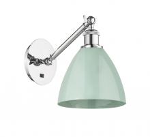 Innovations Lighting 317-1W-PC-MBD-75-SF - Plymouth - 1 Light - 8 inch - Polished Chrome - Adjustable Sconce