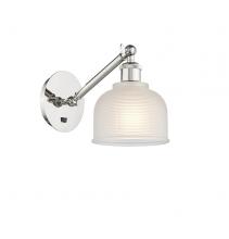 Innovations Lighting 317-1W-PN-G411 - Dayton - 1 Light - 6 inch - Polished Nickel - Adjustable Sconce