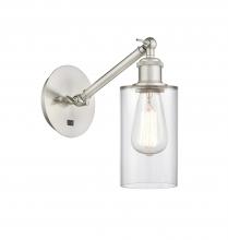 Innovations Lighting 317-1W-SN-G802 - Clymer - 1 Light - 4 inch - Brushed Satin Nickel - Adjustable Sconce