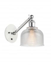 Innovations Lighting 317-1W-WPC-G412 - Dayton - 1 Light - 6 inch - White Polished Chrome - Adjustable Sconce
