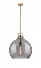  410-1SL-BB-G410-18SM - Newton Sphere - 1 Light - 18 inch - Brushed Brass - Multi Pendant